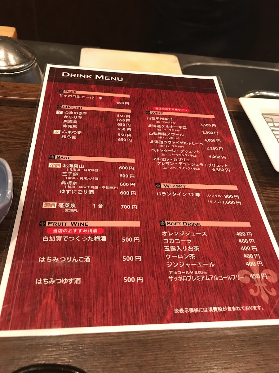 Menu Shinra-4