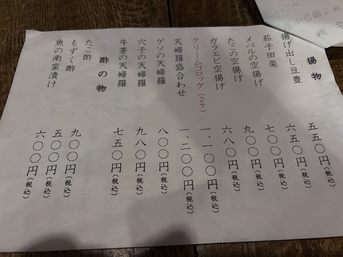 Menu Shinsui-7