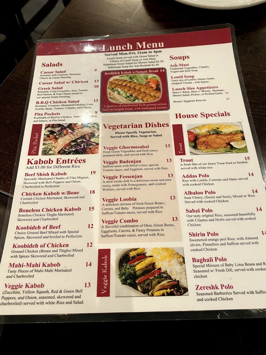 Menu Shiraz Restaurant-6
