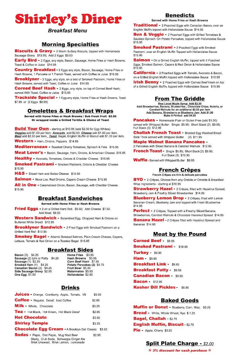 Menu Shirley's Diner-2