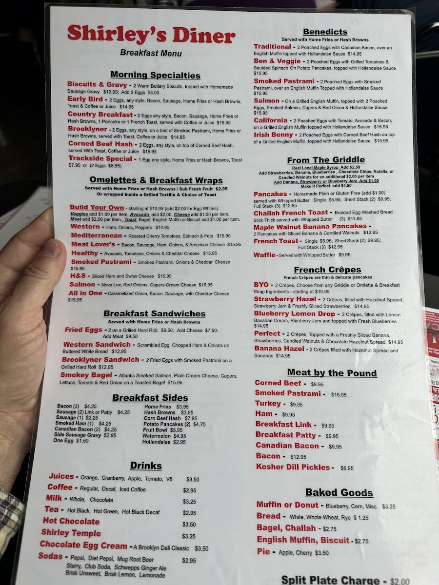 Menu Shirley's Diner-5