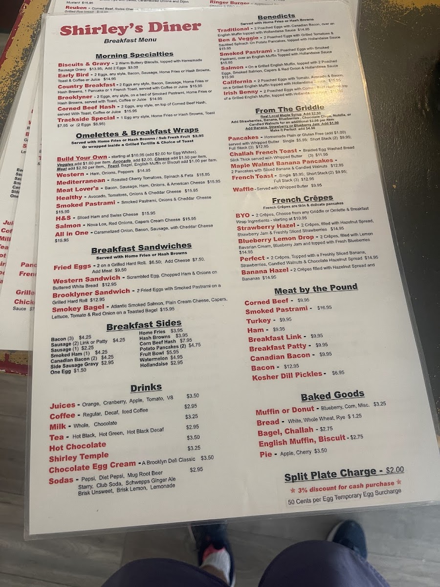Menu Shirley's Diner-9