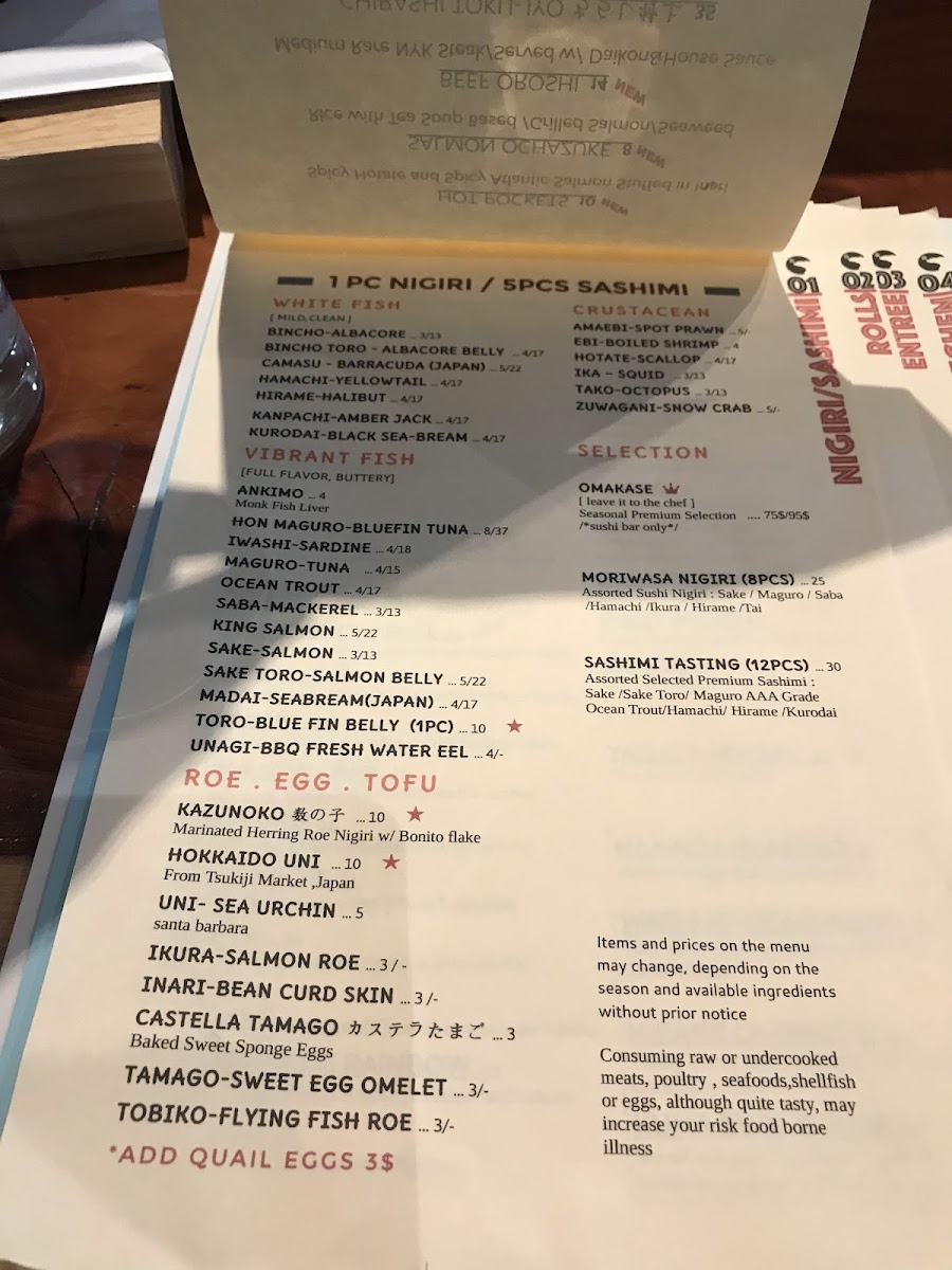 Menu Shiro Kuma Sushi-10