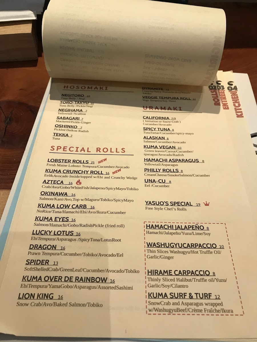 Menu Shiro Kuma Sushi-5