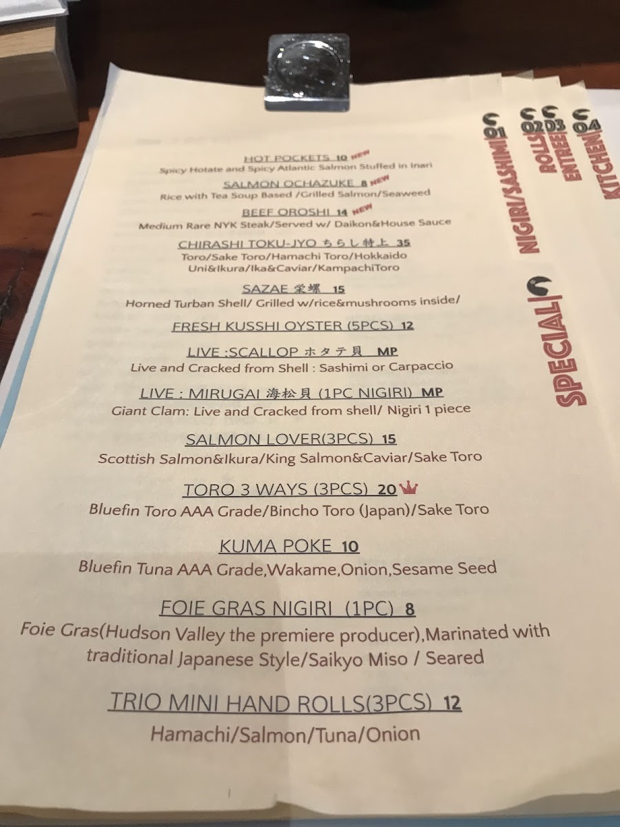 Menu Shiro Kuma Sushi-9