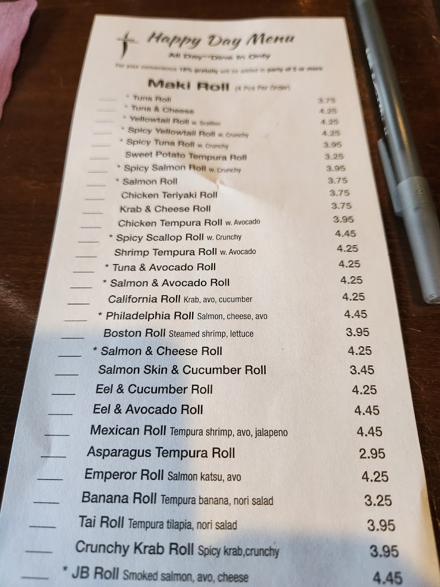 Menu Shiso Sushi-10