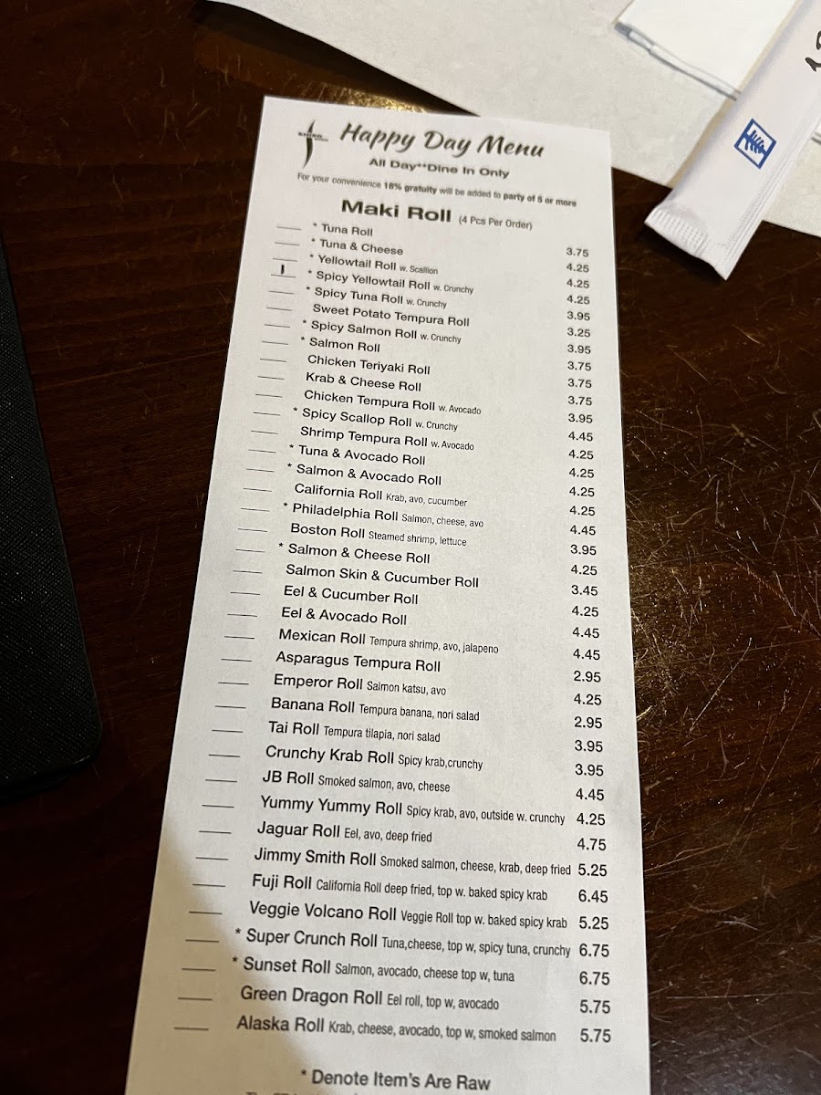 Menu Shiso Sushi-7