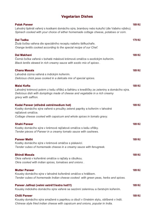 Menu Shiva Restaurant And Bar-1