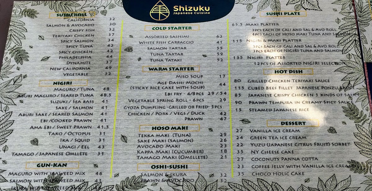 Menu Shizuku -Japanese Cuisine--10
