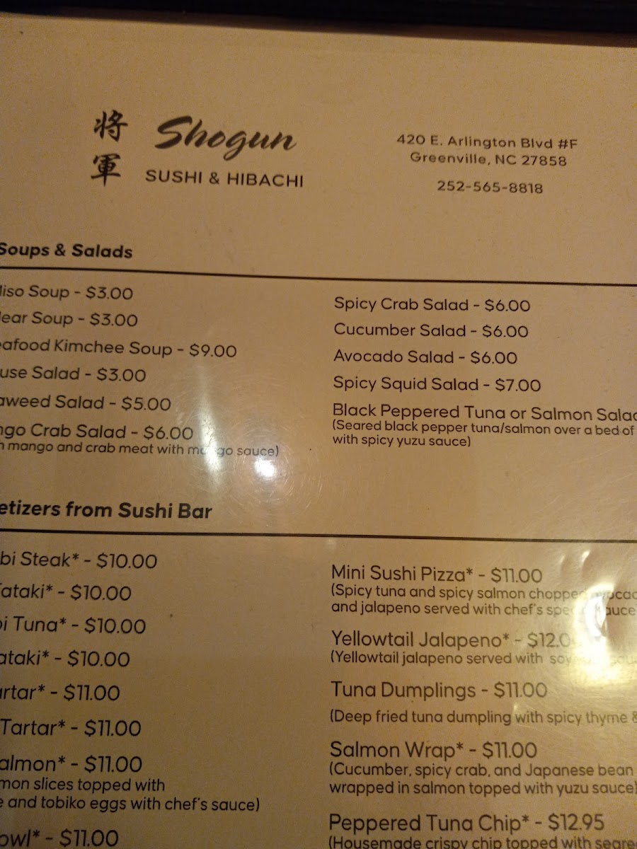 Menu Shogun Japanese Restaurant-10