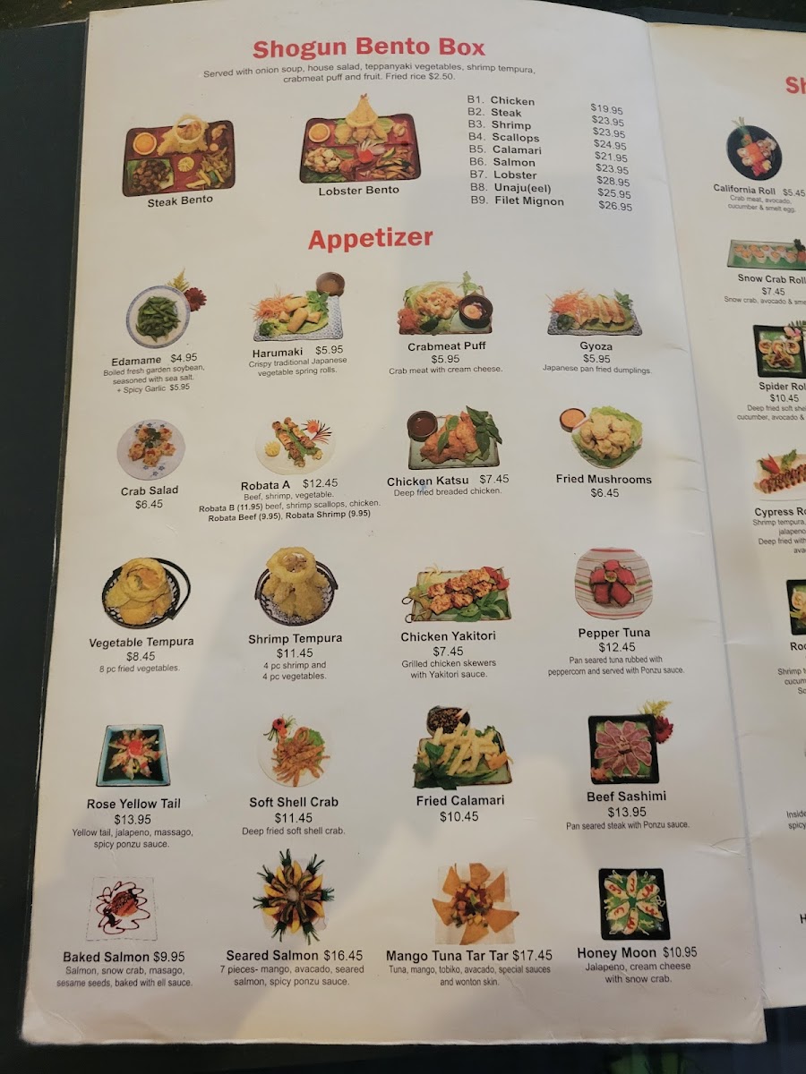 Menu Shogun-10