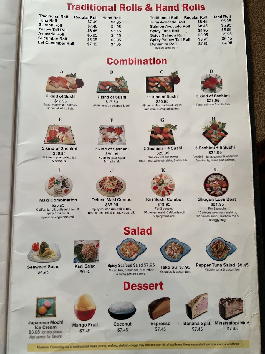 Menu Shogun-5