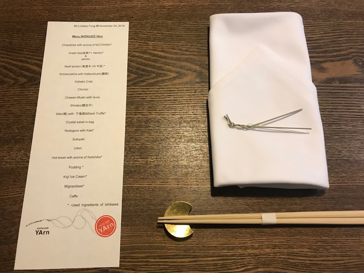 Menu Shókudō Yarn-8