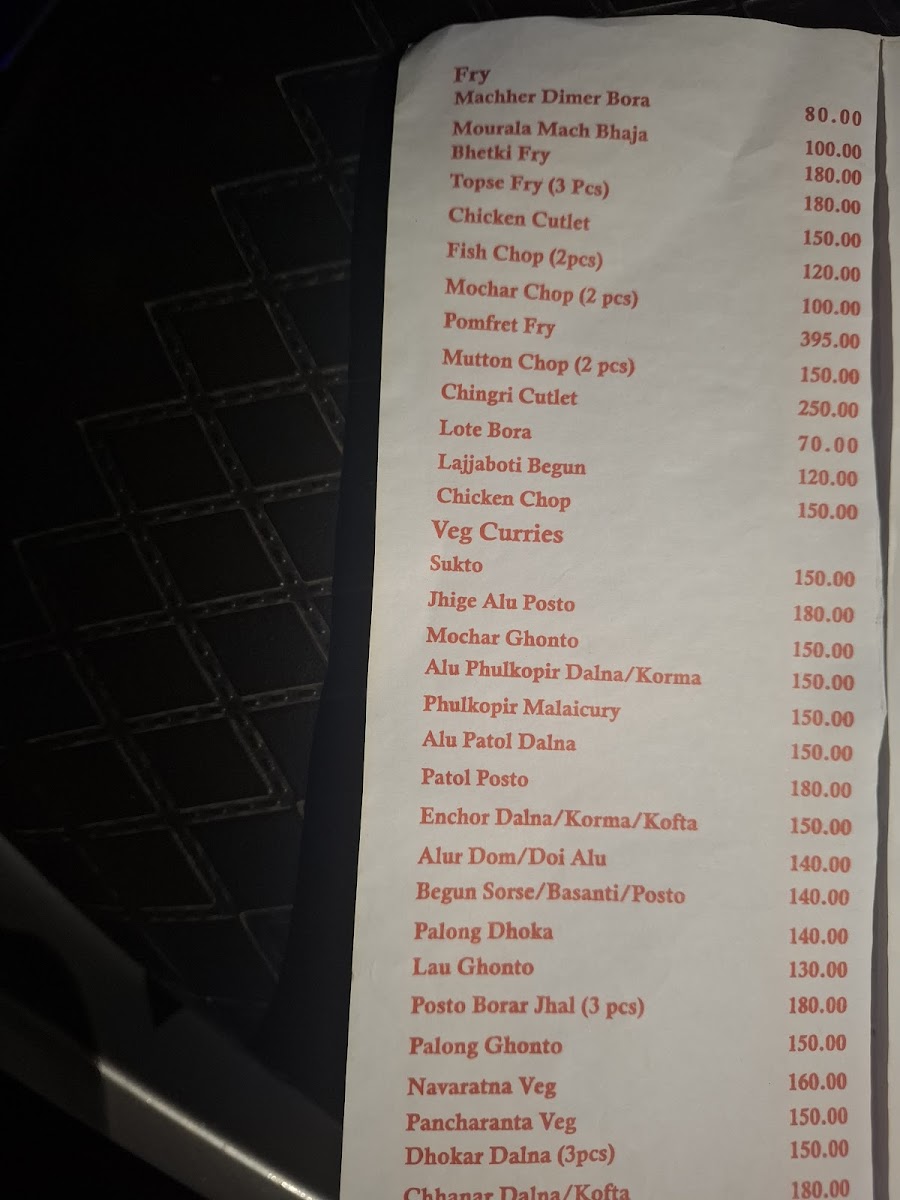 Menu Sholo Ana Bangali-5
