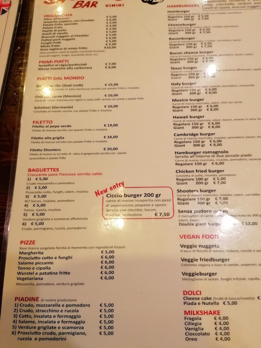 Menu Shooters Bar | Burger Rimini-10