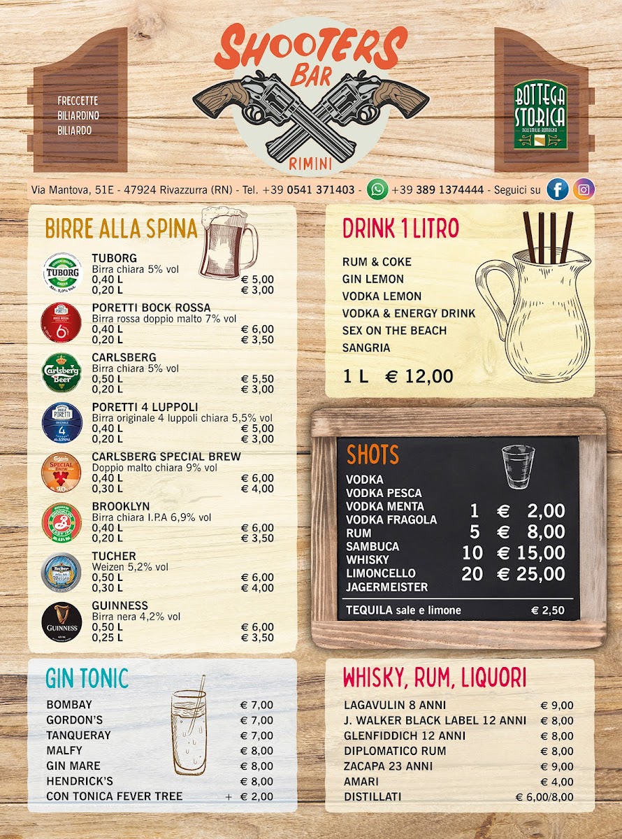 Menu Shooters Bar | Burger Rimini-5