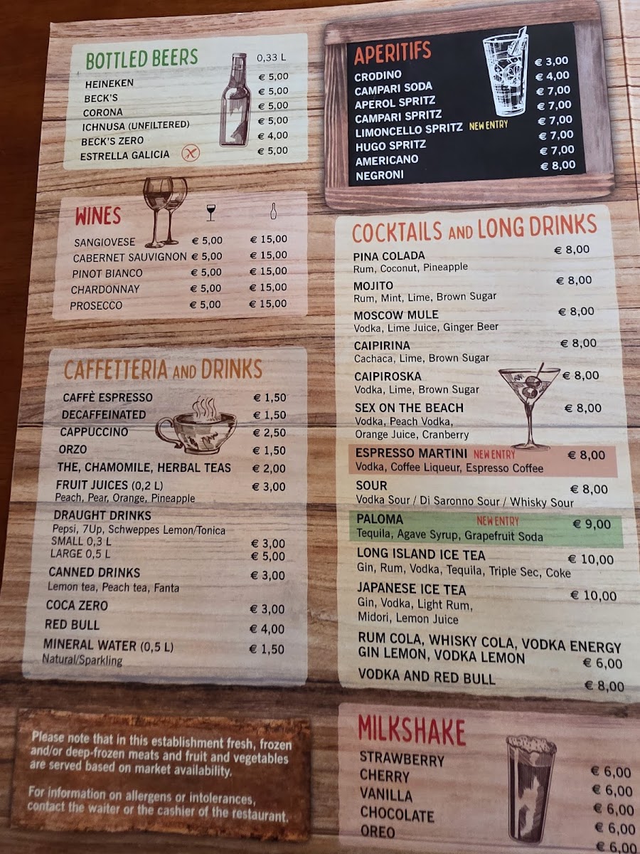 Menu Shooters Bar | Burger Rimini-7