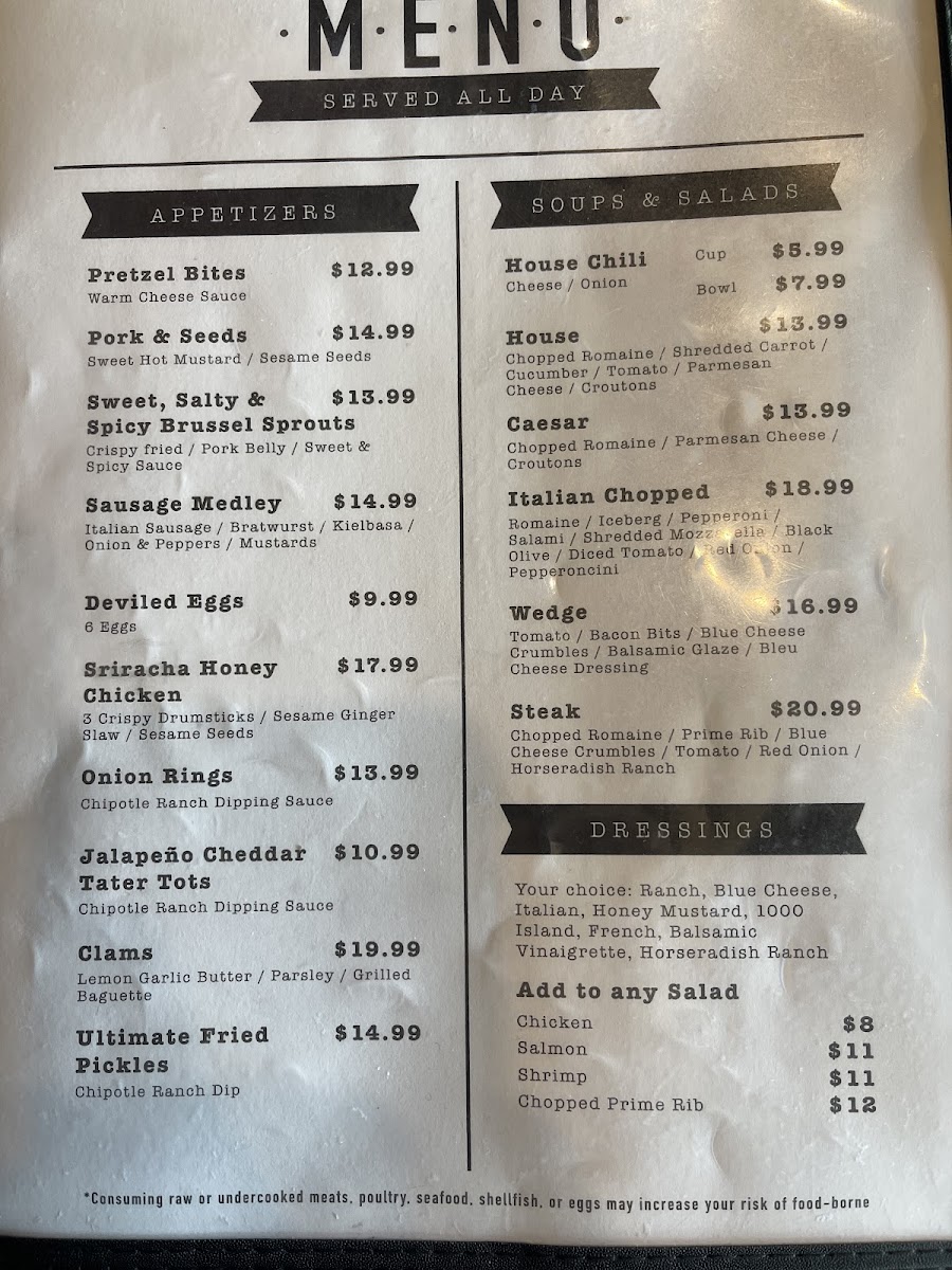 Menu Shooters Bar & Grill-4