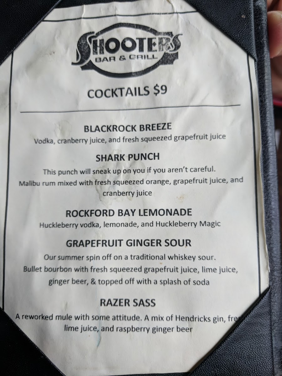 Menu Shooters Bar & Grill-6