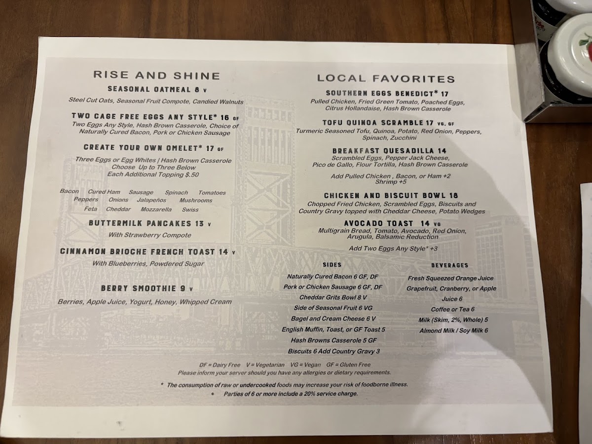 Menu Shor Seafood Grill-1