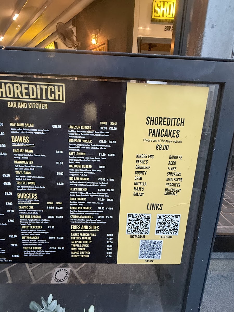 Menu Shoreditch Bar And Kitchen-3