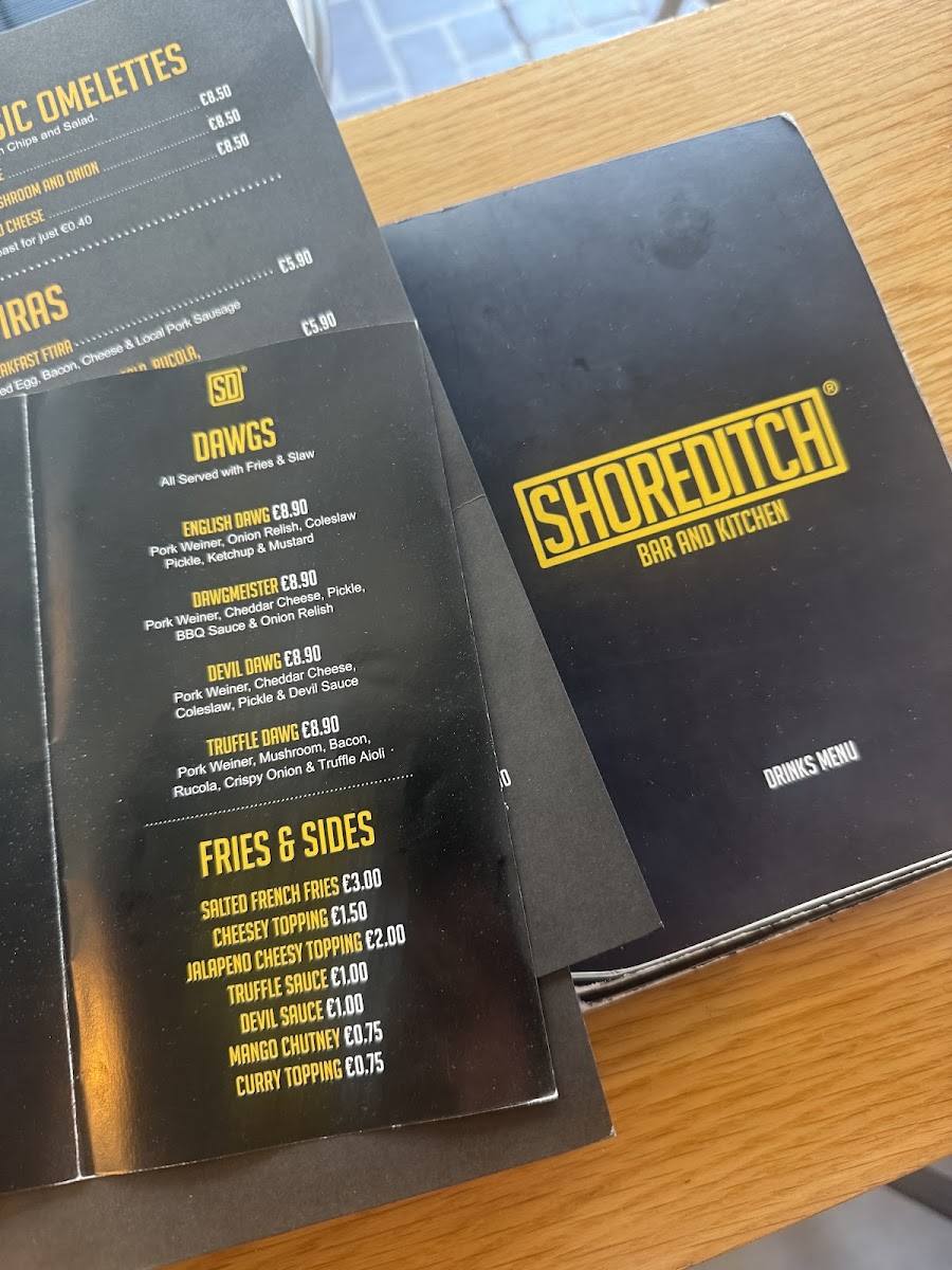 Menu Shoreditch Bar And Kitchen-7