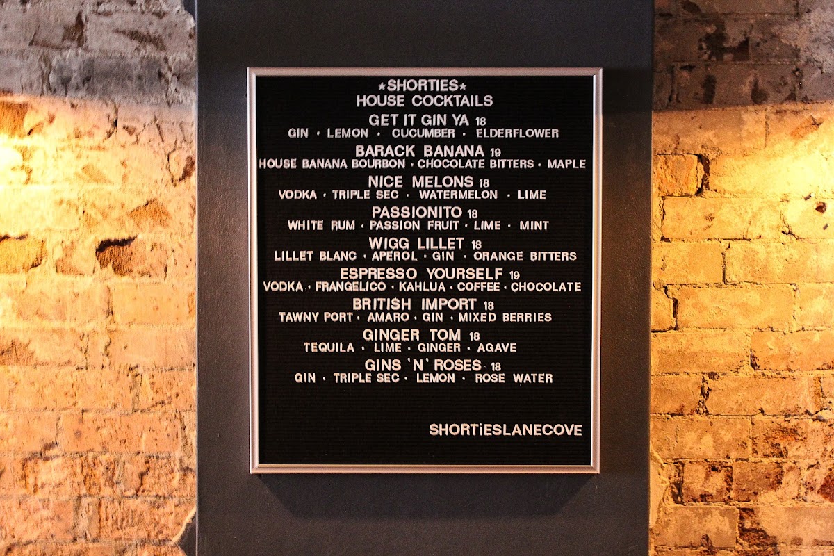 Menu Shorties Bar & Dining-3