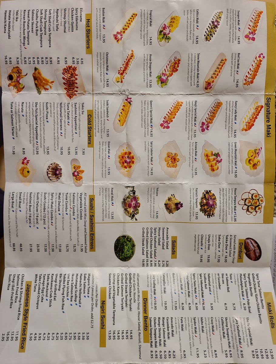 Menu Shoyu Restaurant-1