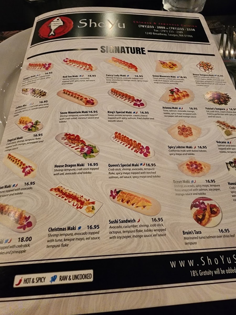 Menu Shoyu Restaurant-2