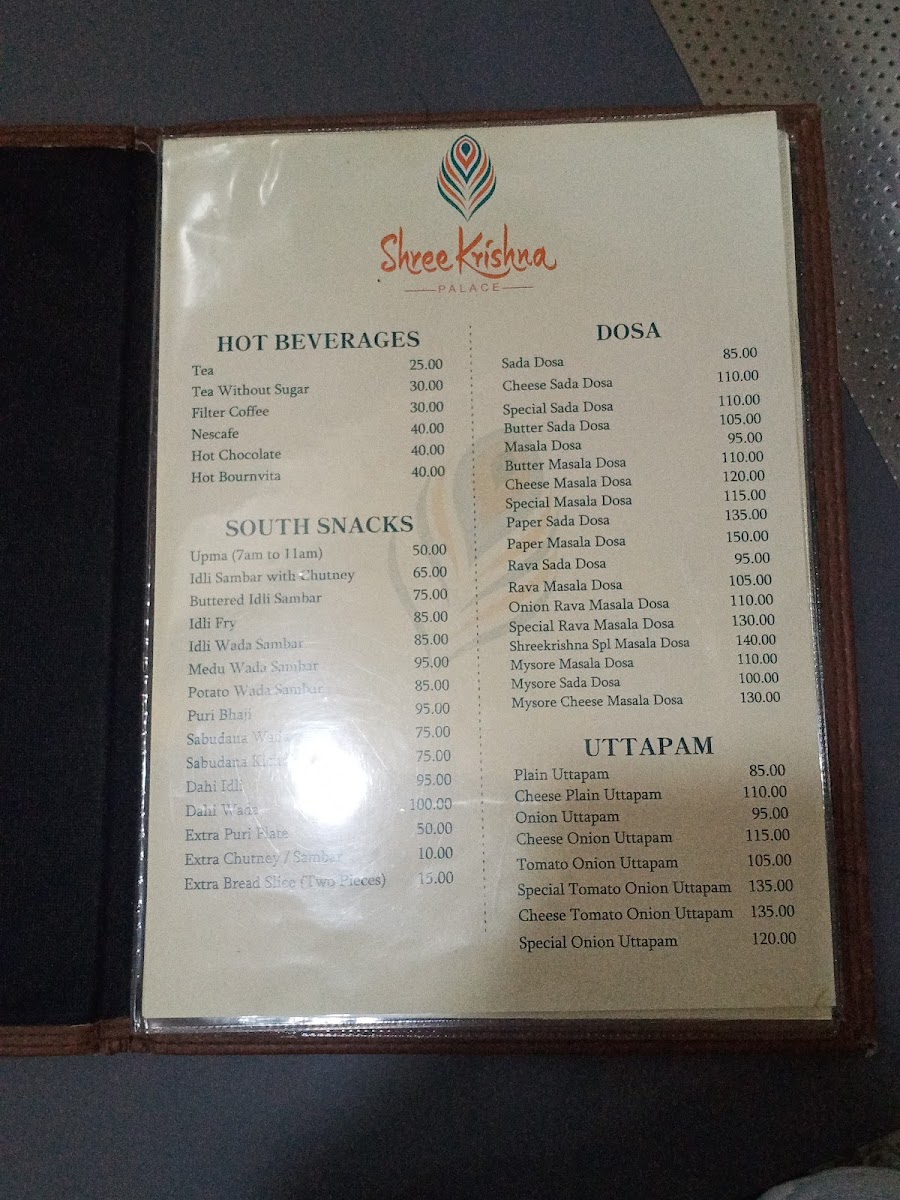 Menu Shree Krishna Palace-7