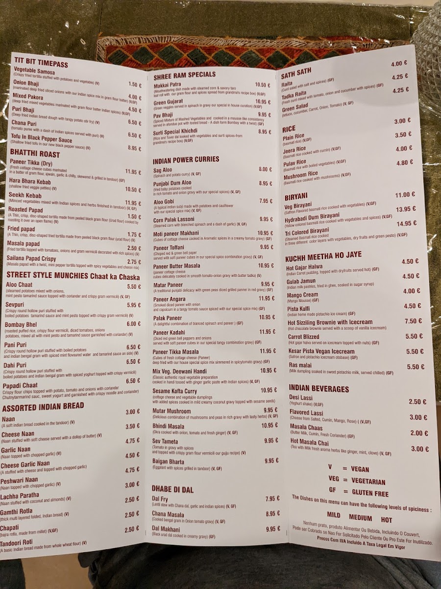 Menu Shree Ram Vegetarian Restaurant-3
