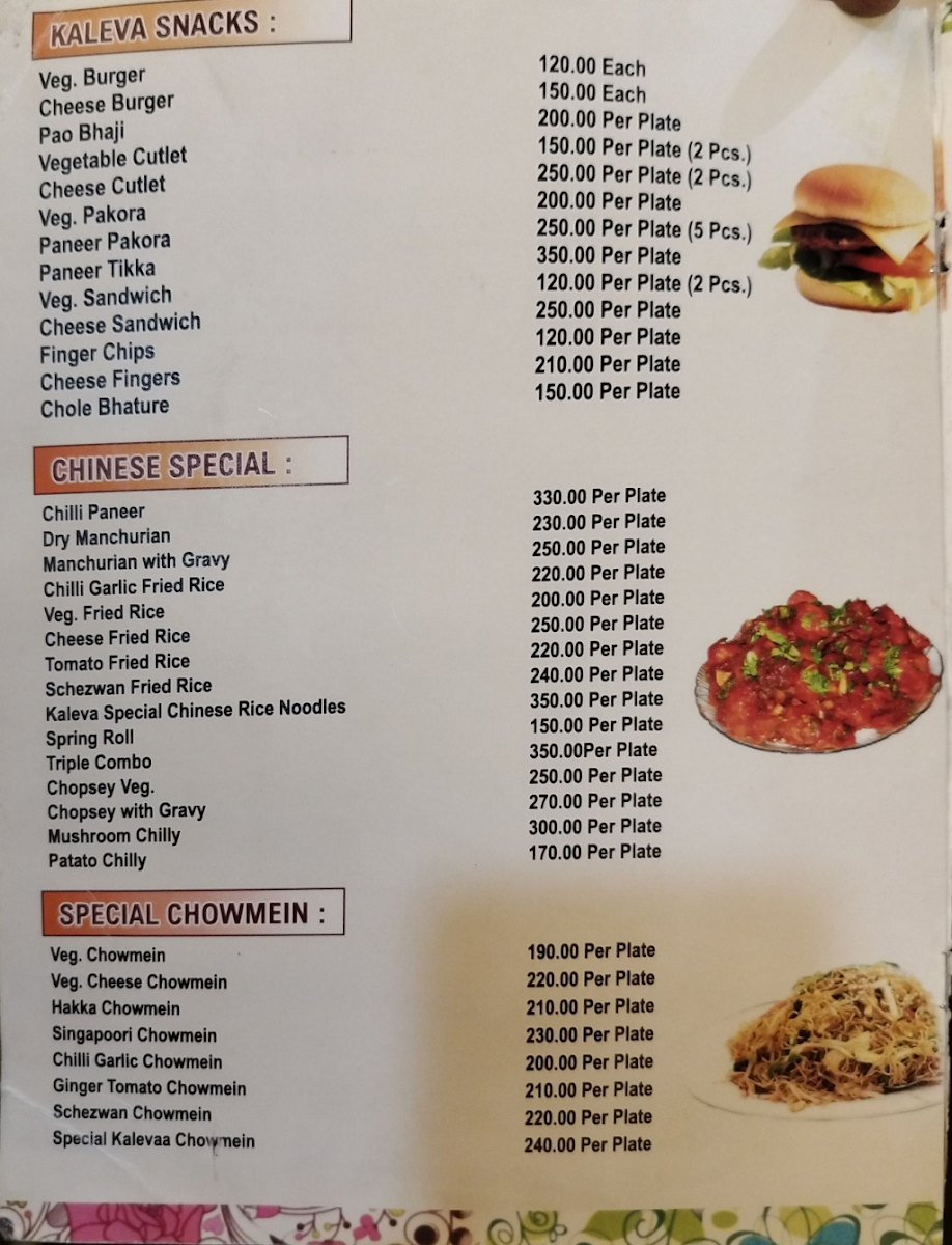 Menu Shri Kaleva Restaurant-1