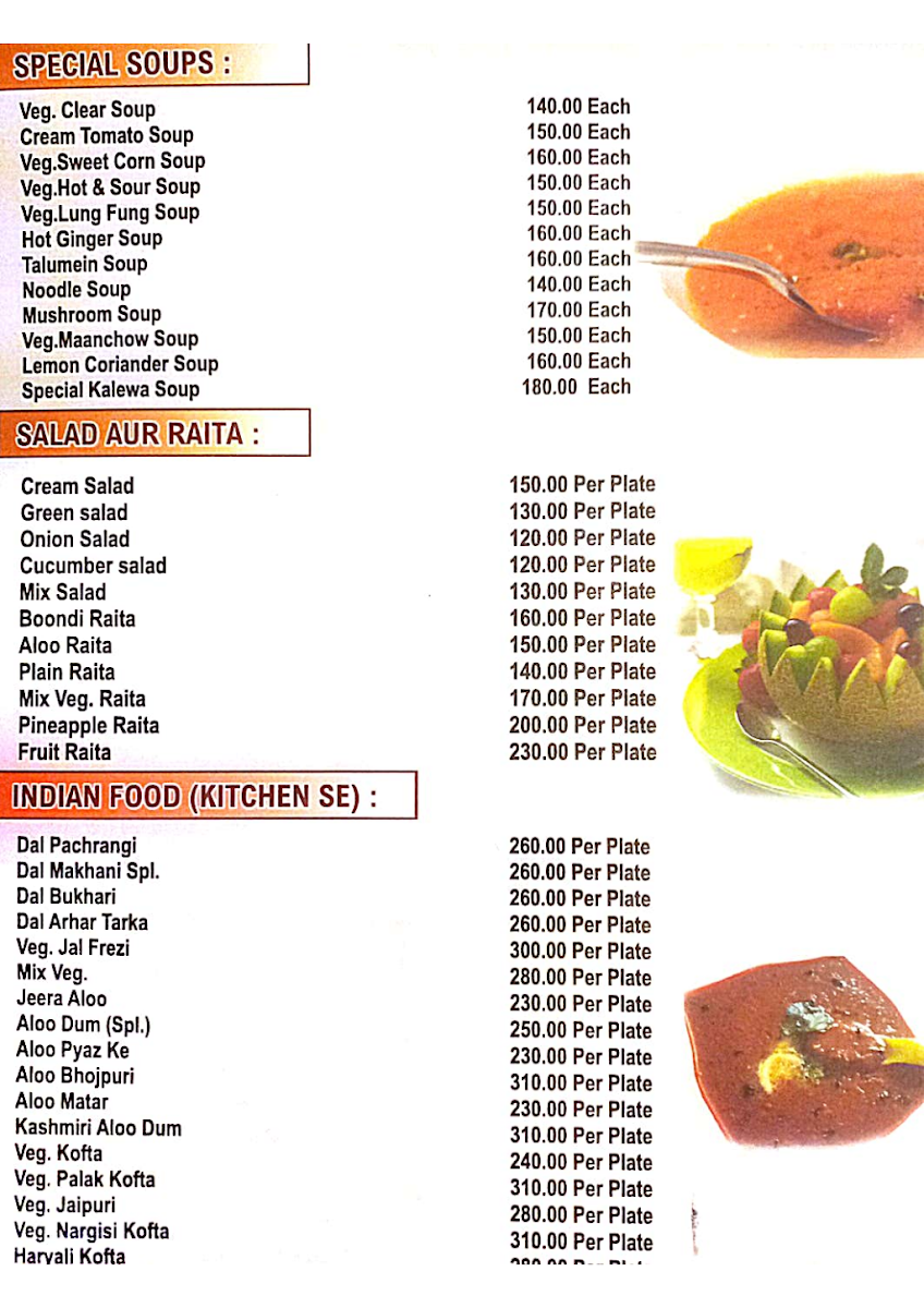 Menu Shri Kaleva Restaurant-3