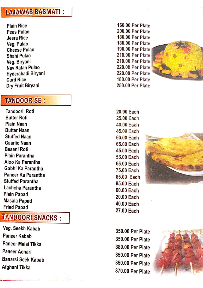 Menu Shri Kaleva Restaurant-4