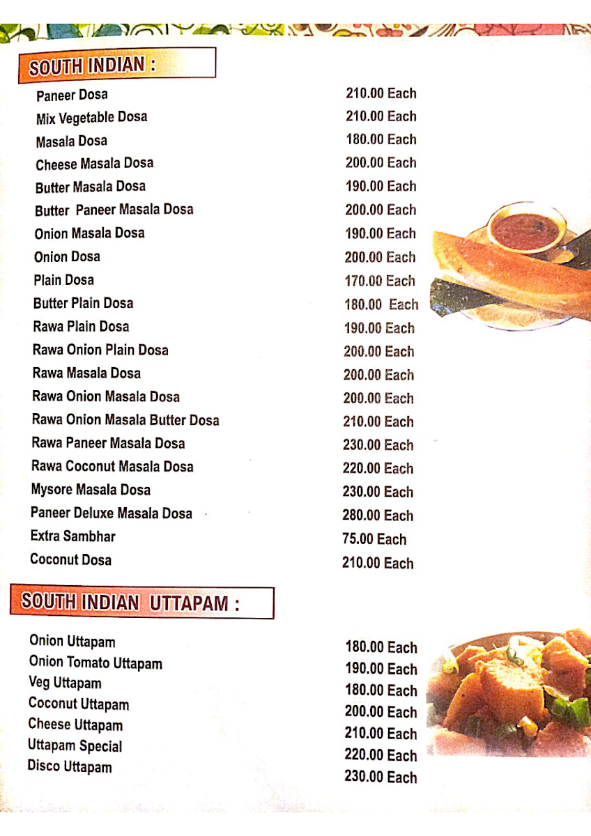 Menu Shri Kaleva Restaurant-5