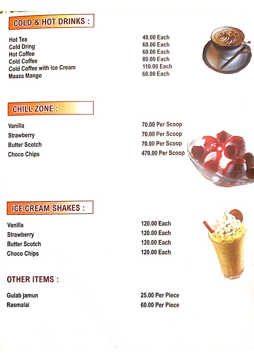 Menu Shri Kaleva Restaurant-8