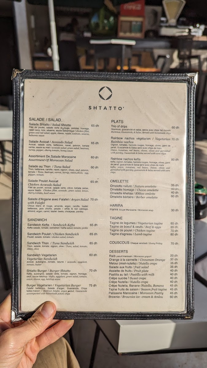 Menu Shtatto-9