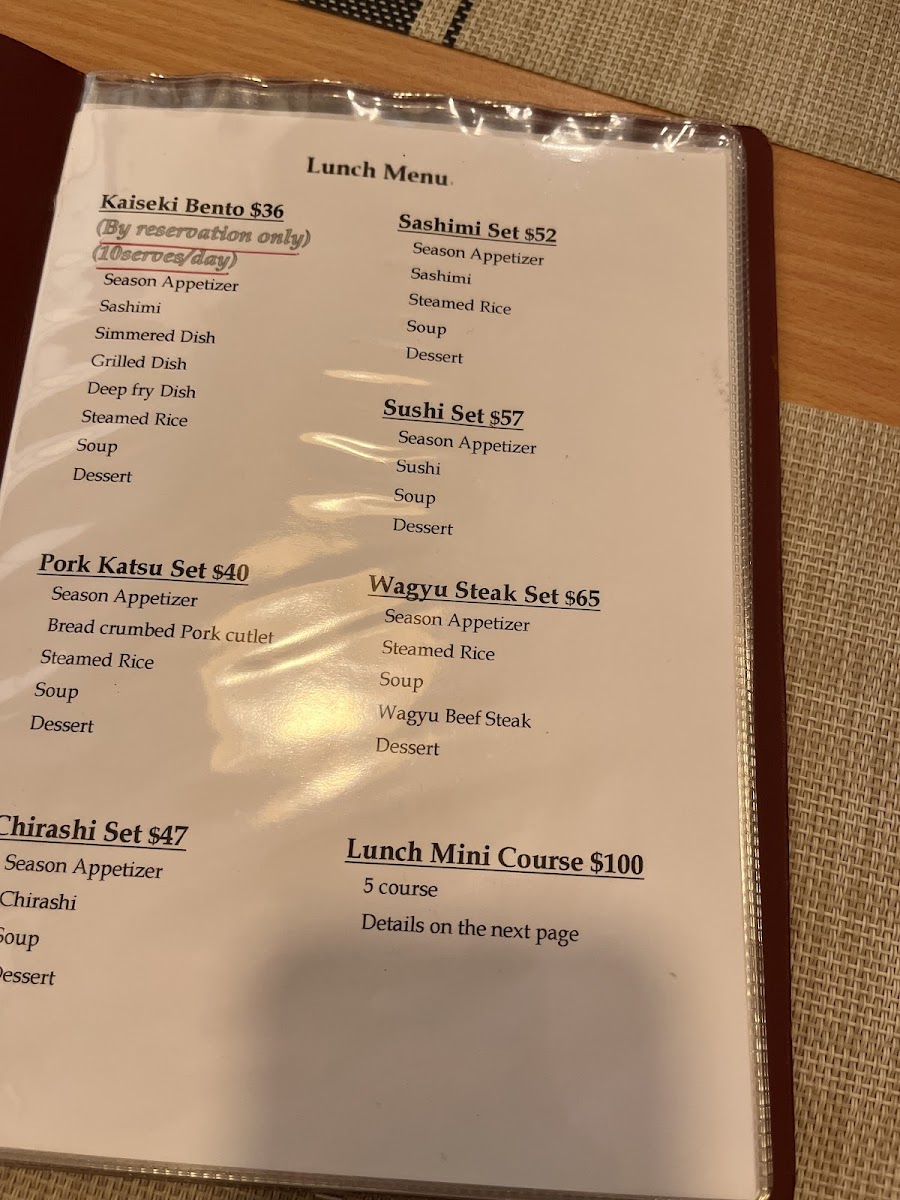 Menu Shunsai-10