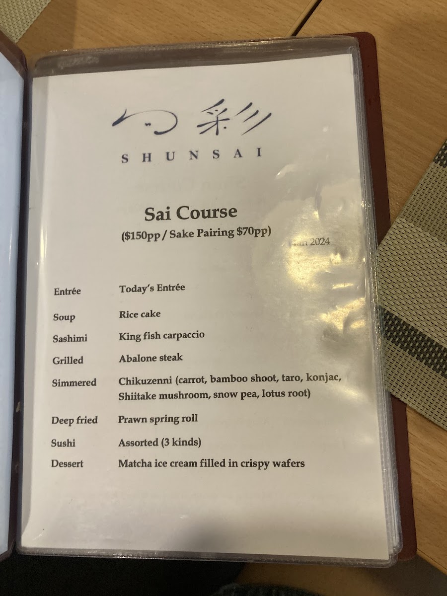 Menu Shunsai-4
