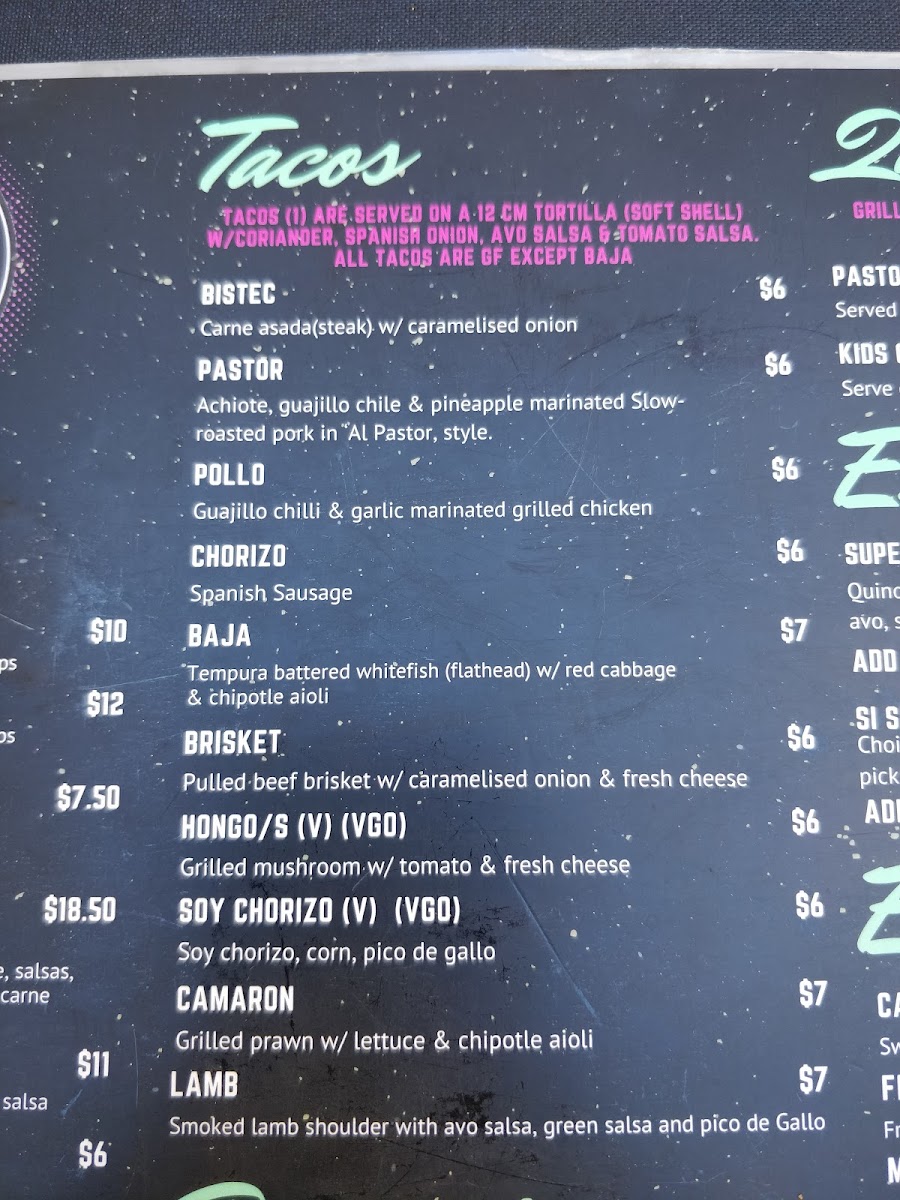Menu Si Senor Art Taqueria (Balaclava)-10
