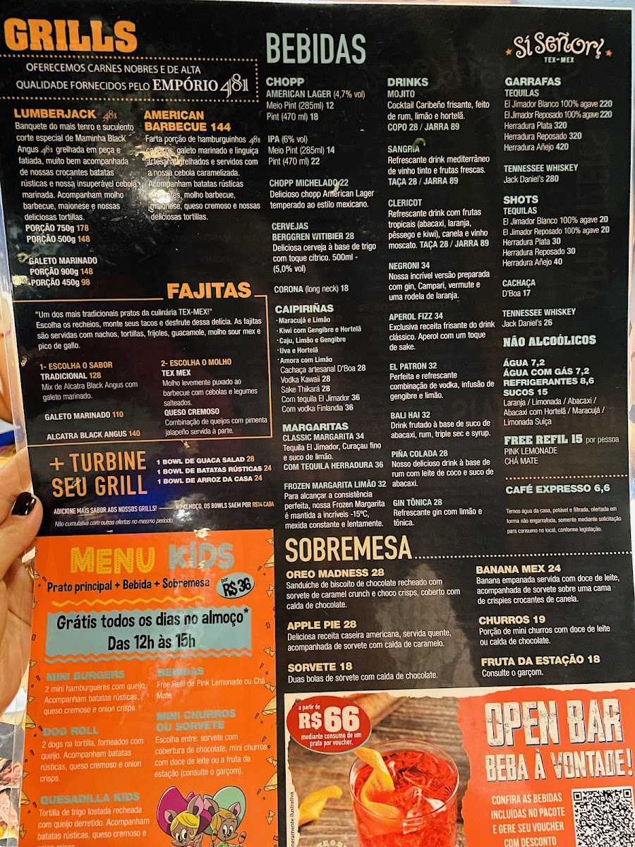Menu Si Señor! Premium Tex-Mex - Jardins-10