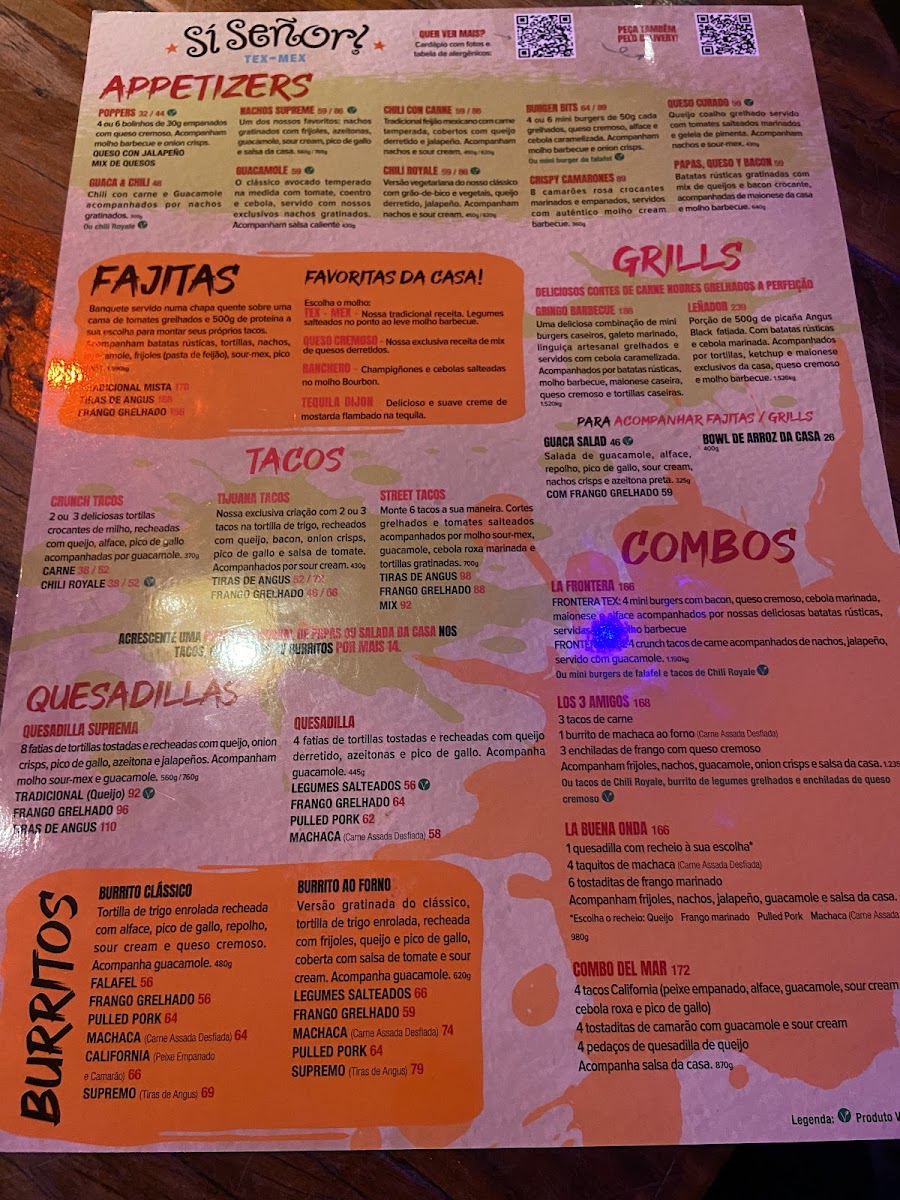 Menu Si Señor! Premium Tex-Mex - Jardins-2