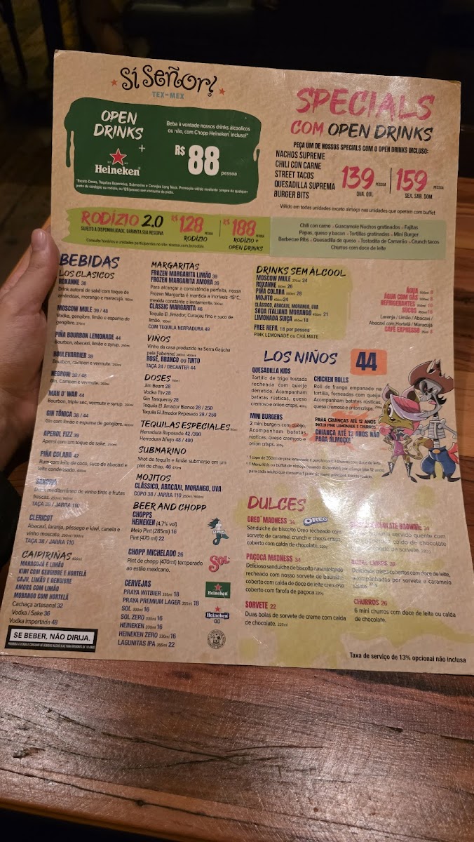 Menu Si Señor! Premium Tex-Mex - Jardins-3