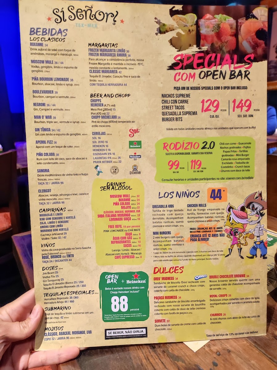 Menu Si Señor! Premium Tex-Mex - Jardins-5
