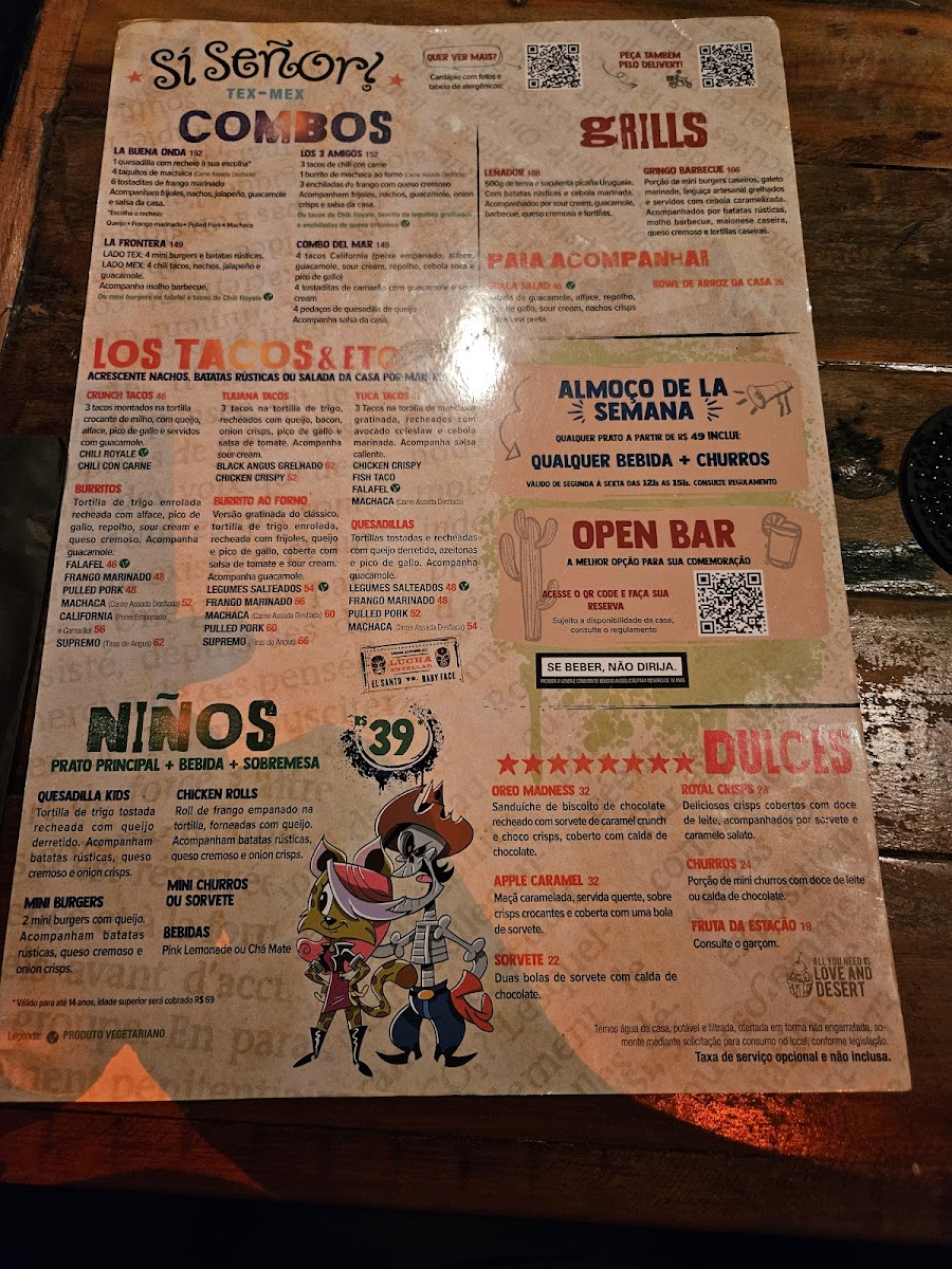 Menu Si Señor! Premium Tex-Mex - Jardins-7