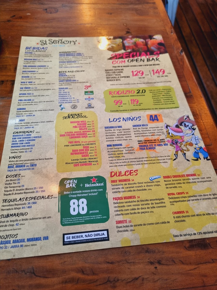 Menu Si Señor! Premium Tex-Mex - Pinheiros-10