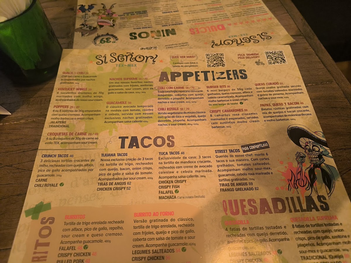 Menu Si Señor! Premium Tex-Mex - Pinheiros-5