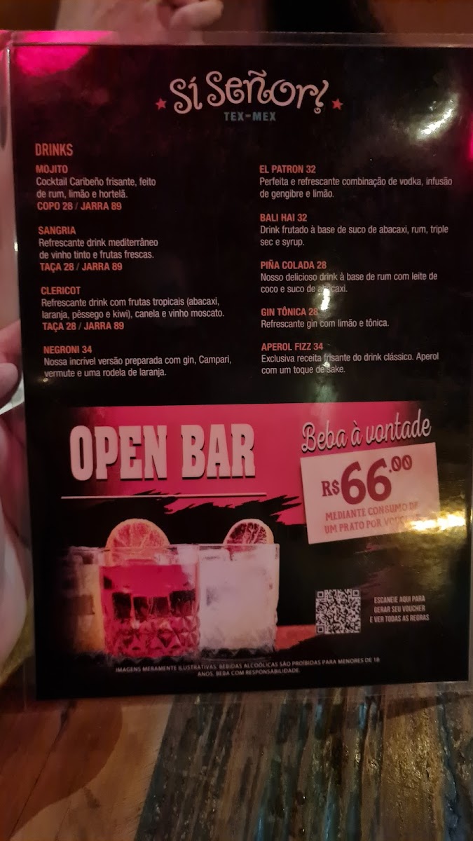 Menu Si Señor! Premium Tex-Mex - Pinheiros-8