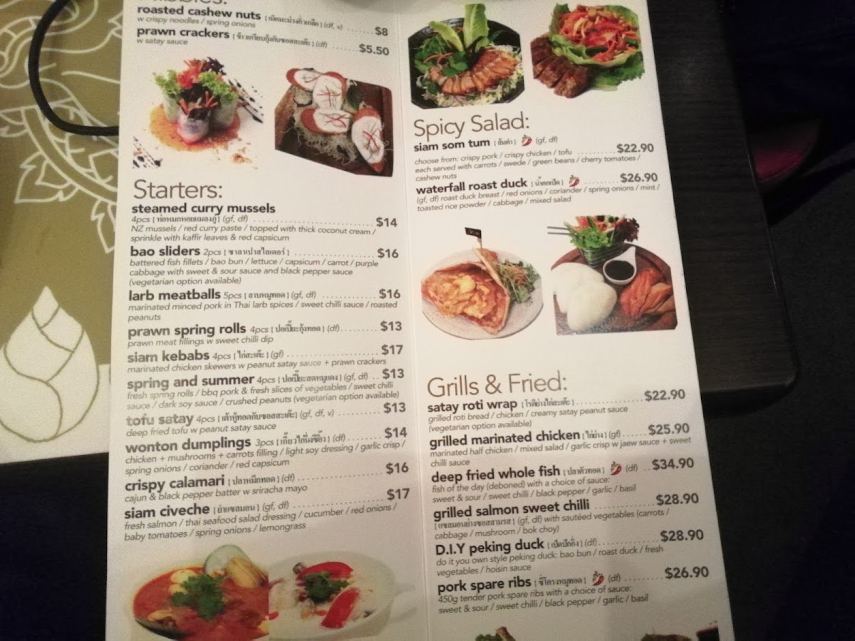 Menu Siam Thai Fusion Cuisine-1
