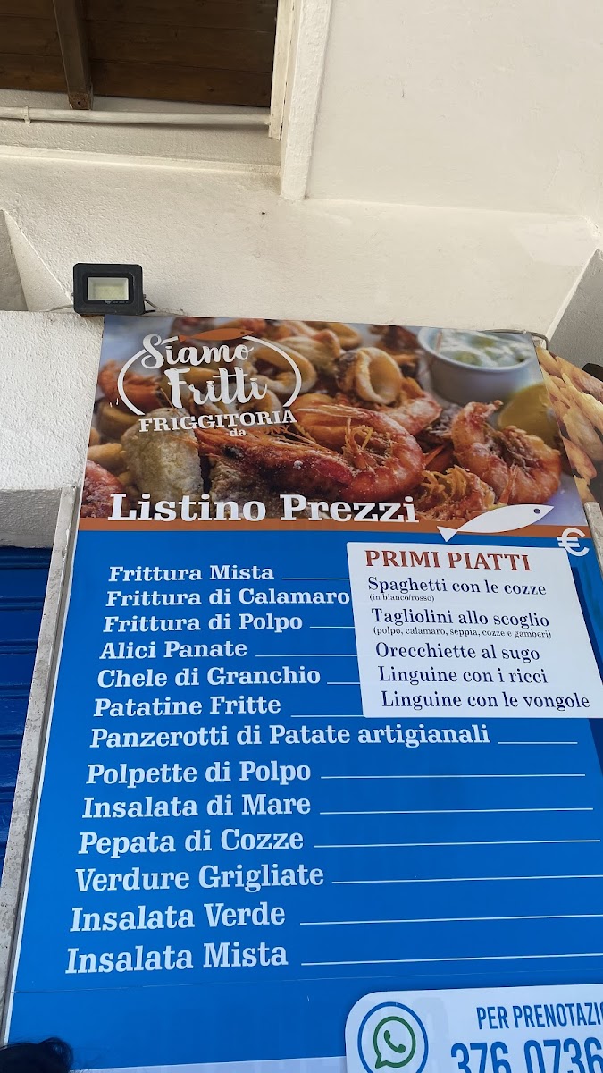 Menu Siamo Fritti Friggitoria-Braceria-Trattoria Da Tony-5